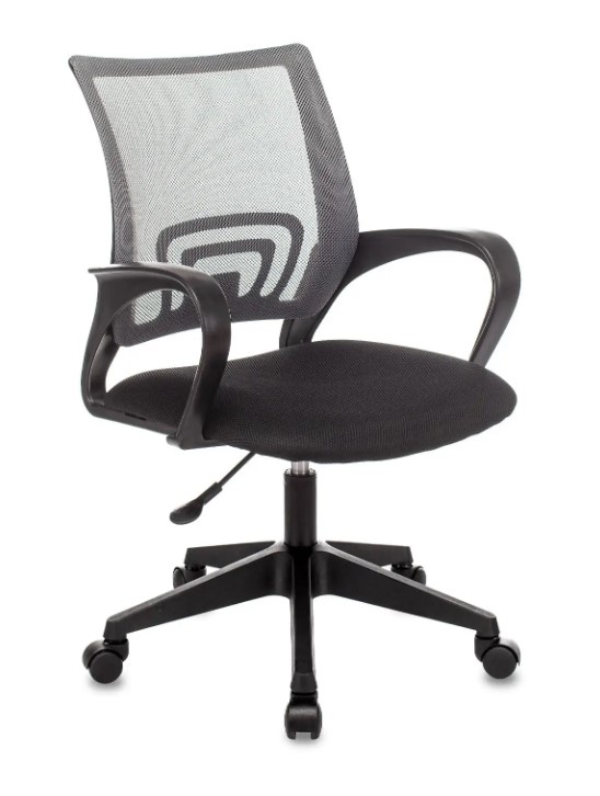 Кресло офисное Topchairs ST-Basic темно-серый TW-04 сиденье черный TW-11 сетка/ткань