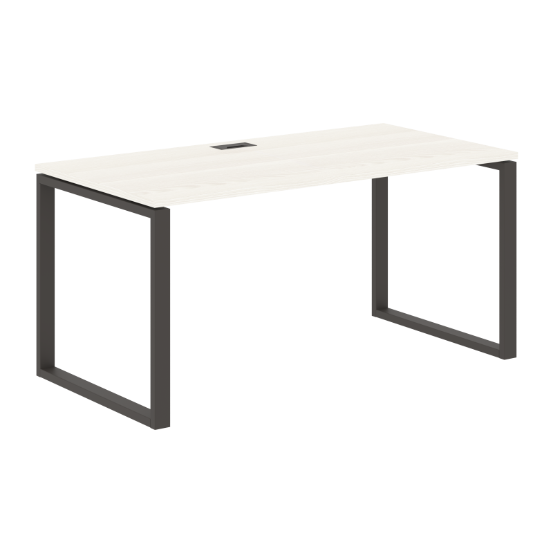 Стол прямой EQST 1580 Ясень Траун/Мокко 1560х800х750 EDIS