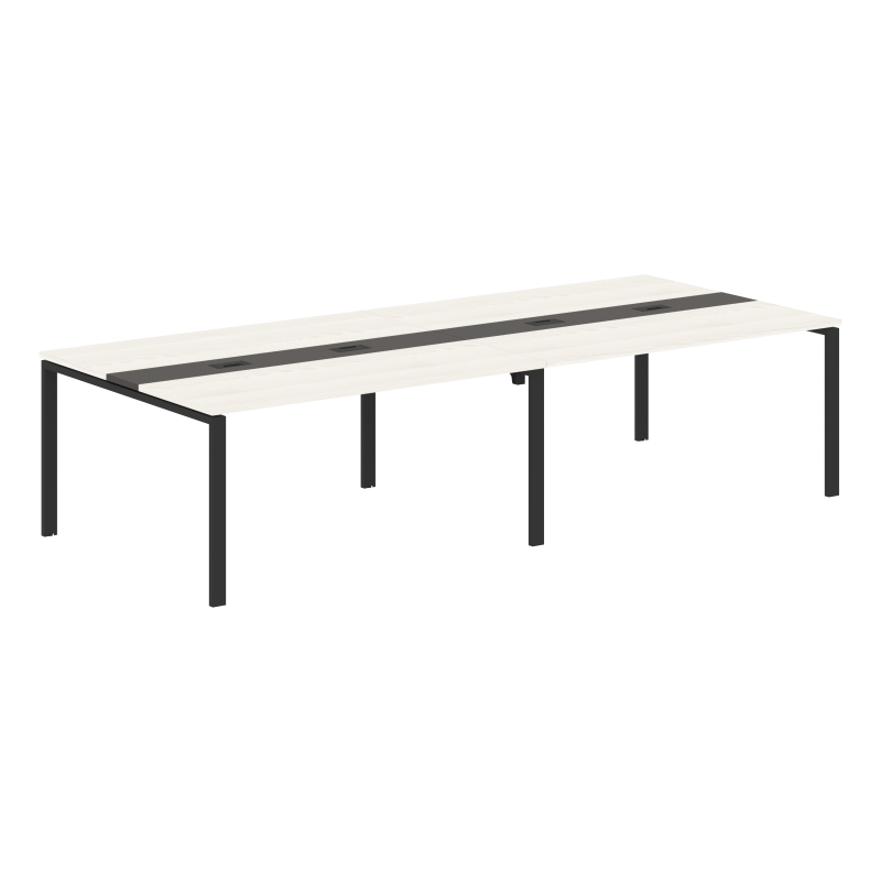 Конференц стол EUCT 3114 Ясень Траун/Мокко/Черный 3132х1346х750 EDIS