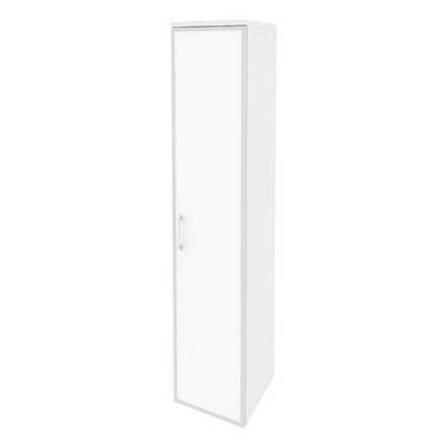 Onix Шкаф высокий узкий правый O.SU-1.10 R (R) white Белый Бриллиант/Стекло White 400*420*1977