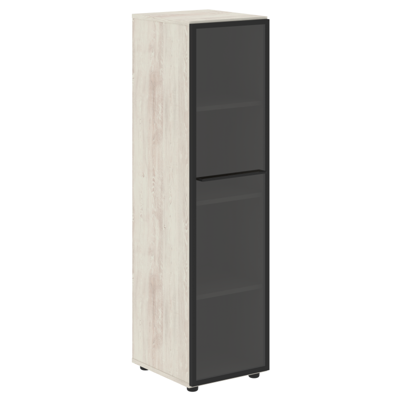 Шкаф колонка со стеклянной дверью LMC 40.2(L) Сосна Эдмонт 400х430х1517 LOFTIS