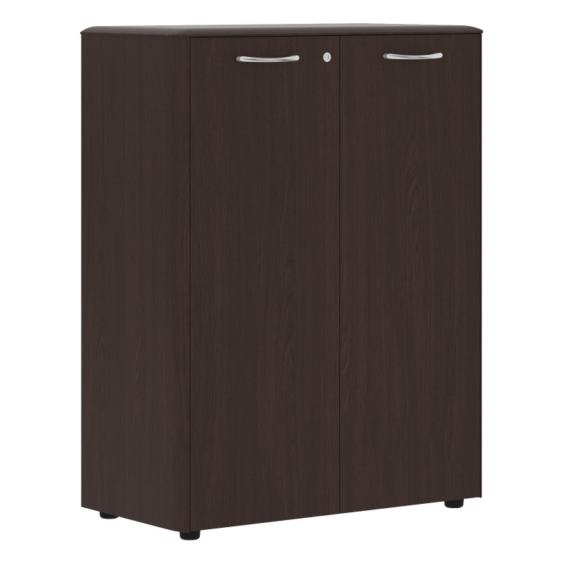 Шкаф средний с замком в дверях и обвязкой DMC 85.1(Z) Венге Магия 892х450х1185 DIONI
