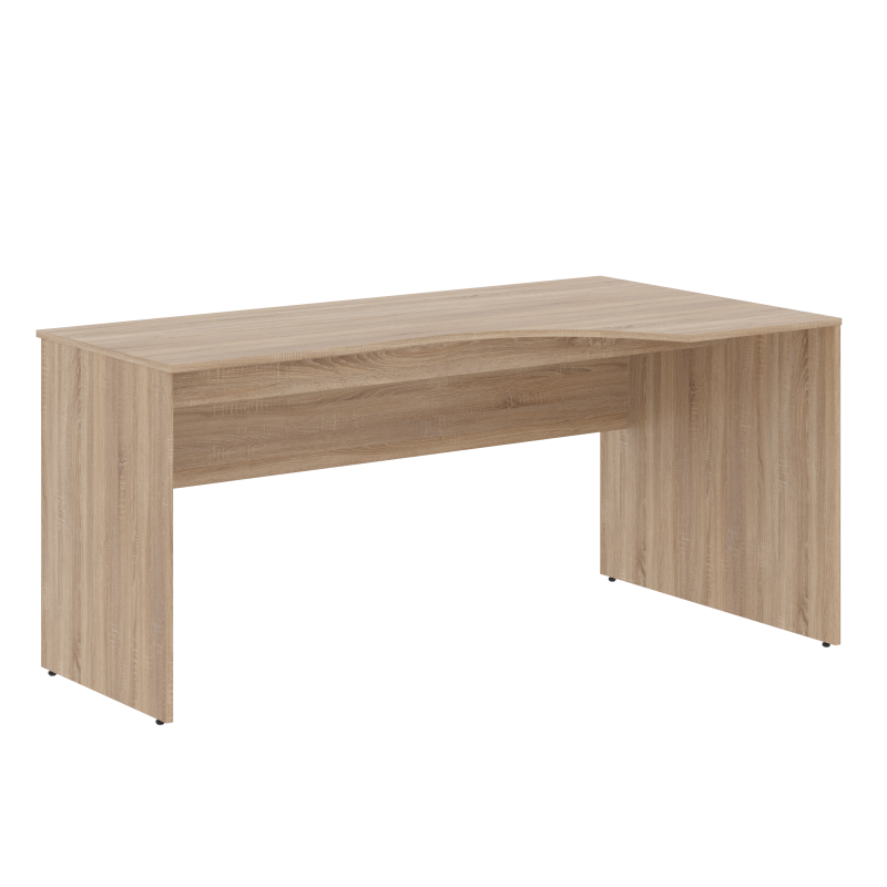 Каркас стола эргономичного SET160-1(R) Дуб Сонома Светлый 1600х900х760 SIMPLE