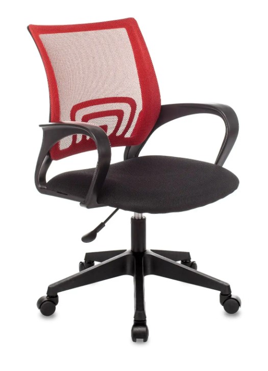 Кресло офисное Topchairs ST-Basic красный TW-35N сиденье черный TW-11 сетка/ткань