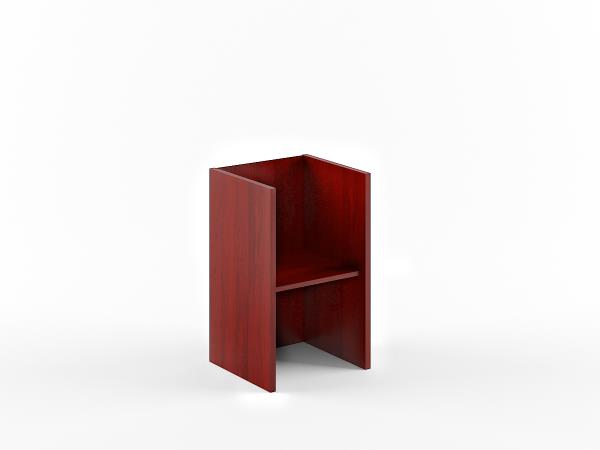 Каркас шкаф-колонки низкой с опорами B 411.1 Бургунди 475х450х920 BORN