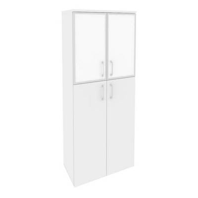 Onix Шкаф высокий широкий O.ST-1.7 R white Белый Бриллиант/Стекло White 800*420*1977