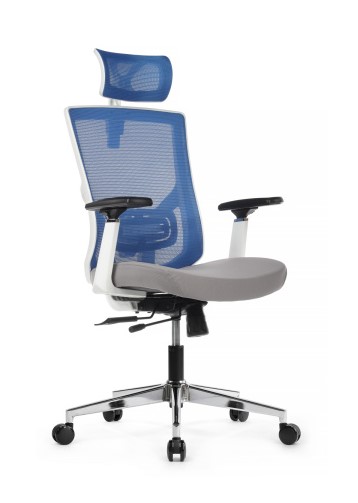 Кресло руководителя Riva Chair Step RCH AW2320 Синий/Серый