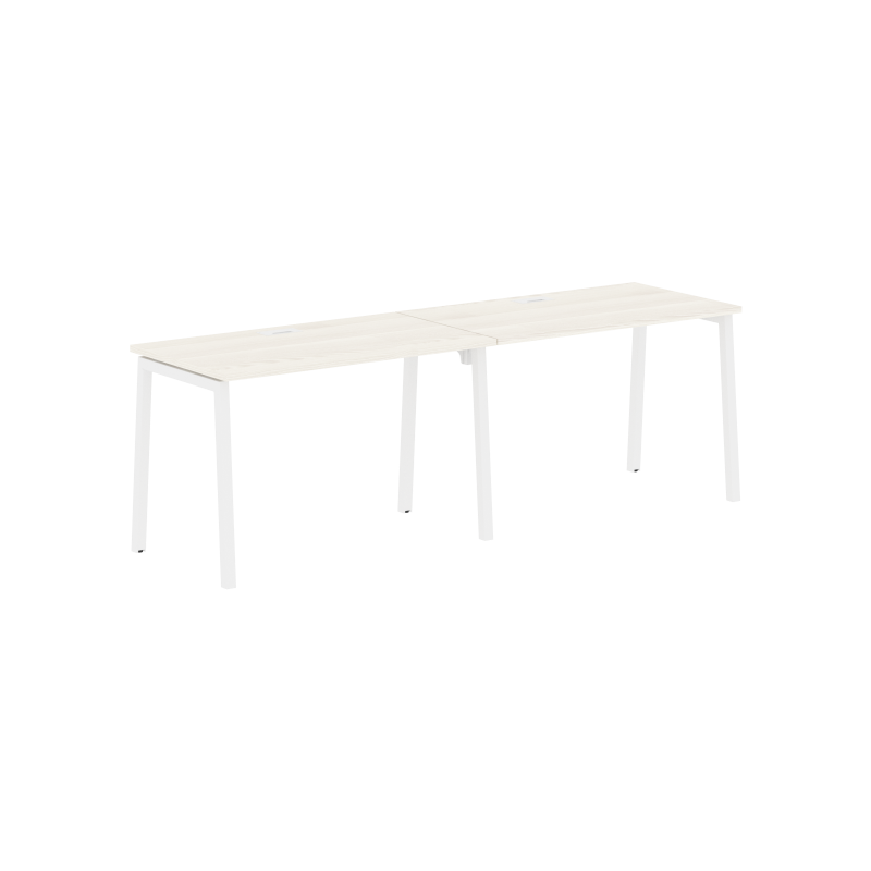 Стол 2-х местный ELWST 2367 Ясень Траун/Белый 2326х670х750 EDIS
