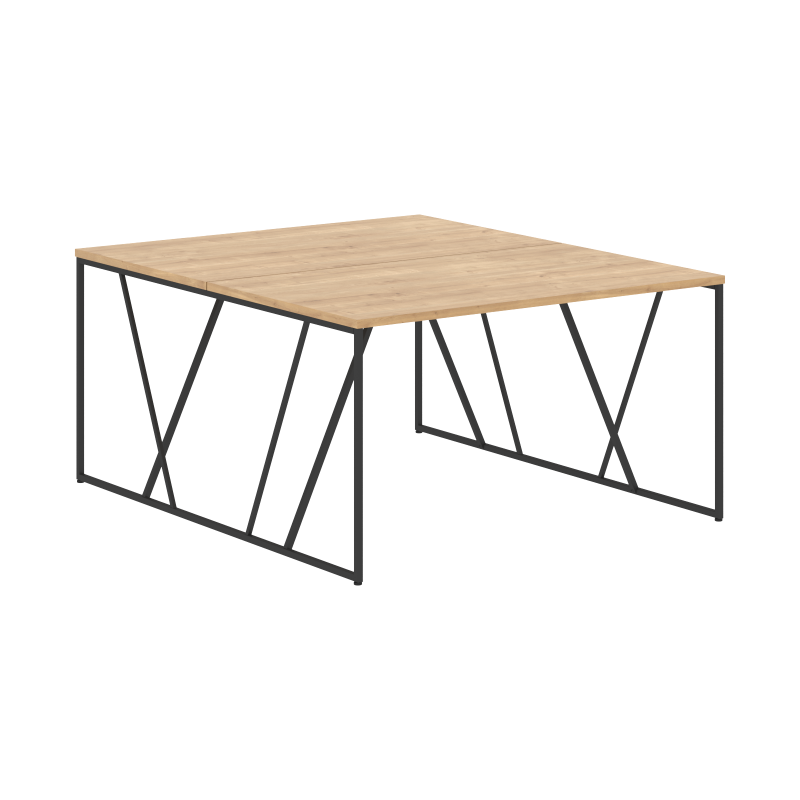 Стол LWST 1316 Дуб Бофорд/Черный 1360х1606х750 LOFTIS