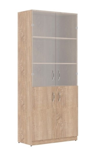 Шкаф комбинированный SR-5W.2 Дуб Сонома светлый 770х375х1815 SIMPLE