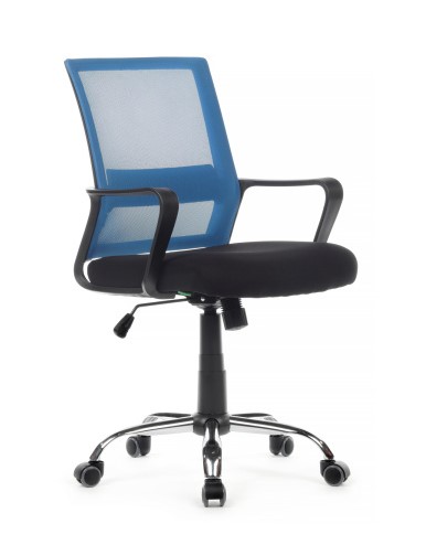 Кресло офисное Riva Chair Mint RCH 1029MB Синий/Черный