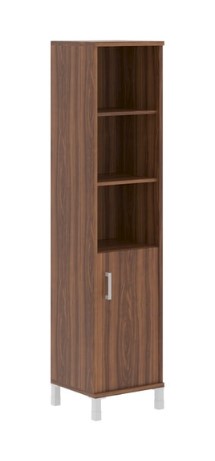 Шкаф-колонка высокая с глухой малой дверью B 431.2(R) Орех Даллас 475х450х2054 BORN