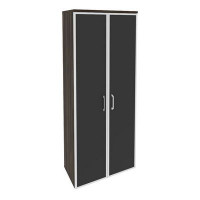 Onix Шкаф высокий широкий O.ST-1.10 R black Дуб Мали/Стекло Black 800*420*1977