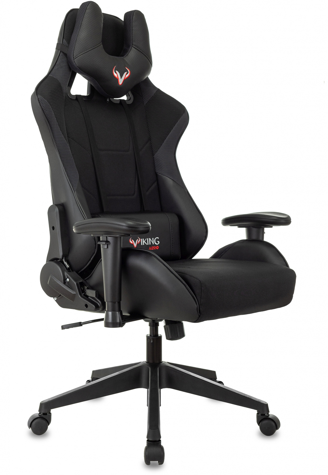 Кресло игровое Zombie VIKING 4 AERO Edition черный ткань/эко.кожа
