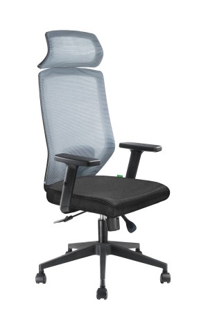 Кресло руководителя Riva Chair Bronte A755 Luxe Серый/Черный