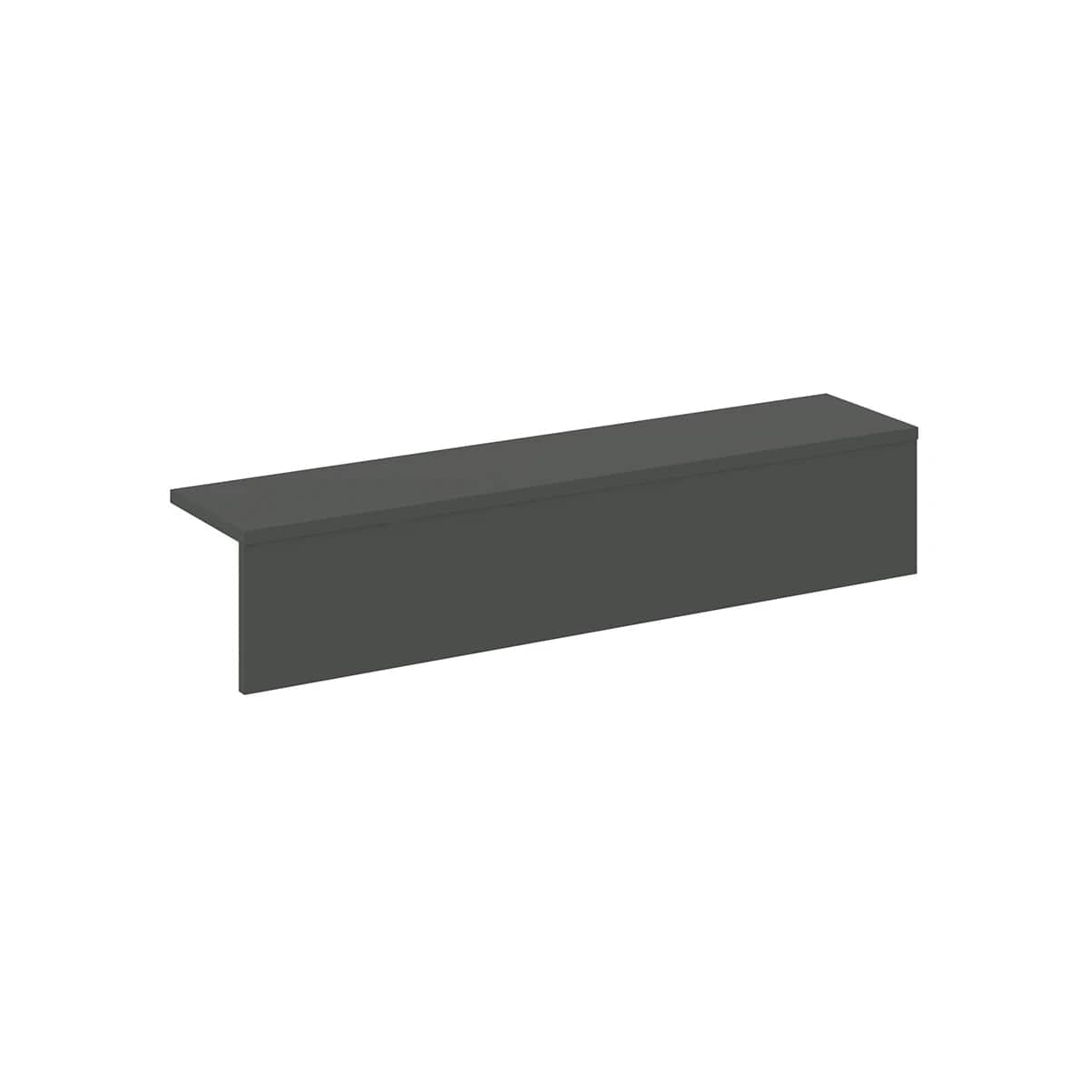 Onix Накладка на 2 модуля прямая низкая O.R-NP.N-98.2 Антрацит 1500*327*297