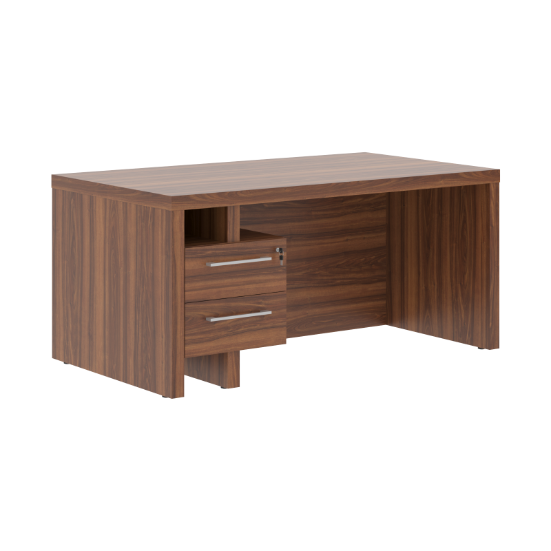 Стол руководителя ZSTD 169H.A Орех Даллас 1600х900х750 ZENN