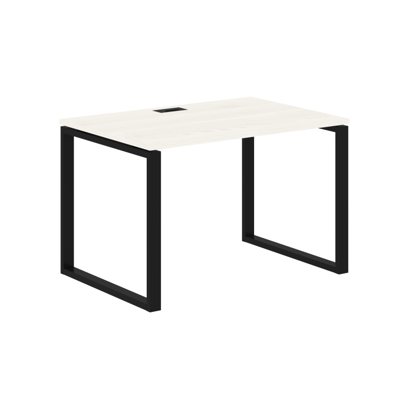 Стол прямой EQST 1180 Ясень Траун/Черный 1160х800х750 EDIS