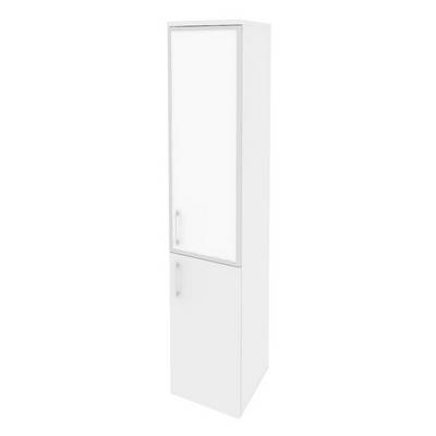 Onix Шкаф высокий узкий правый O.SU-1.2 R (R) white Белый Бриллиант/Стекло White 400*420*1977