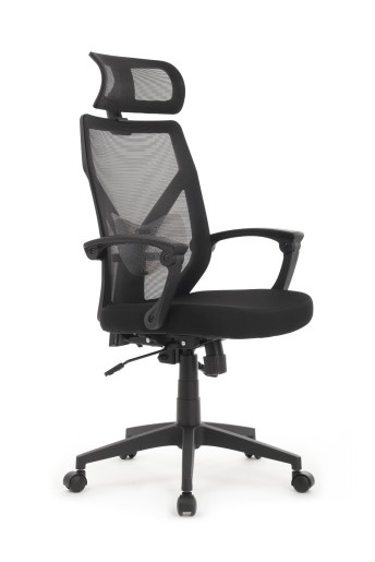 Кресло руководителя Riva Chair Oliver RCH W-203AC Черный пластик/Черный