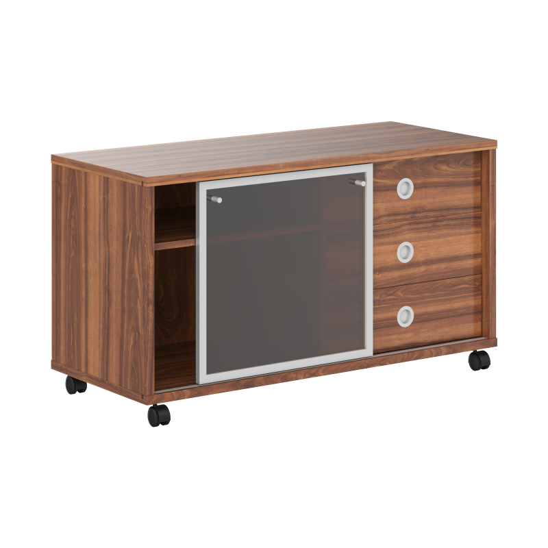 Тумба мобильная с дверью купе B 202.2A Орех Даллас 1200х500х660 BORN