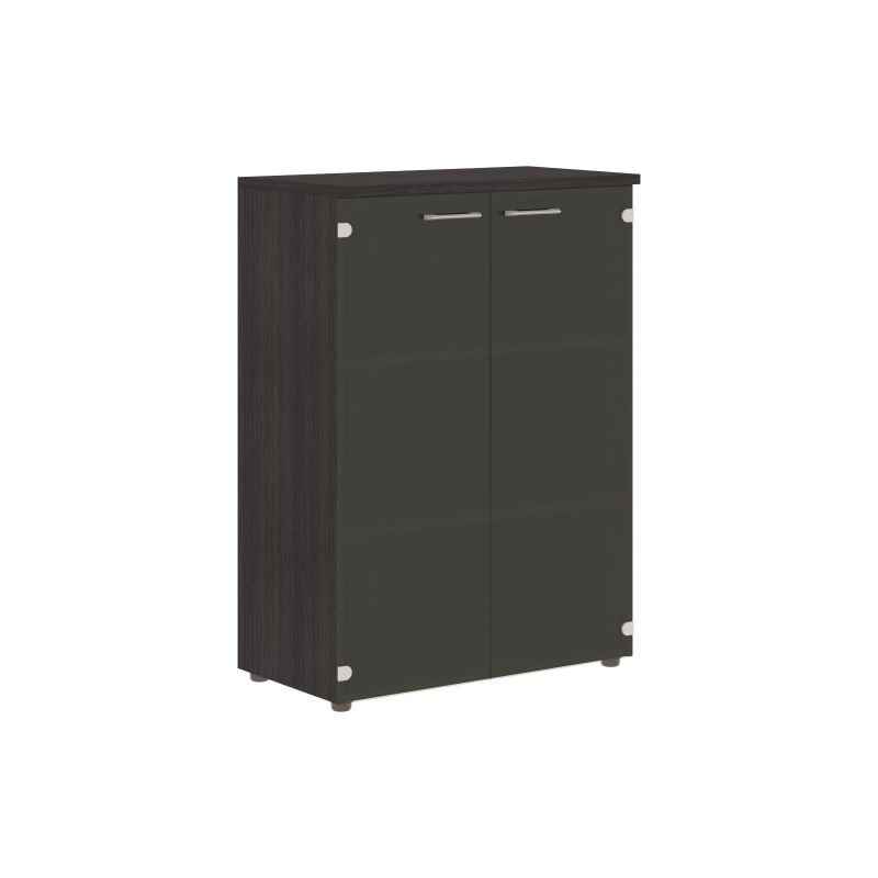 Шкаф со стеклянными дверьми и топом XMC 85.2 Дуб Юкон Модерн 856х432х1190 XTEN