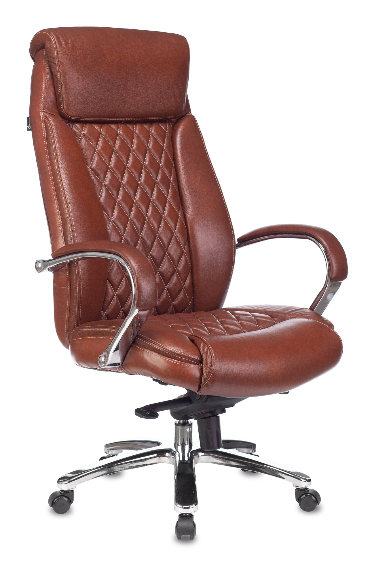 Кресло руководителя Бюрократ T-9924 SL светло-коричневый Leather Eichel кожа
