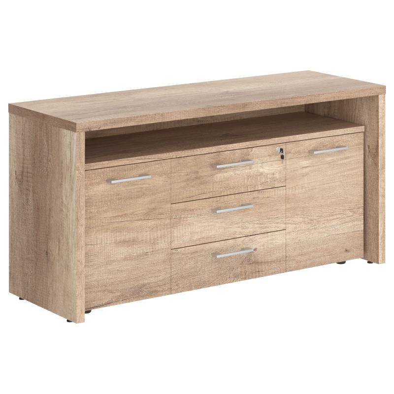 Тумба с фригобаром TTF-3D.1A Дуб Каньон Z 1640х550х800 TORR-Z