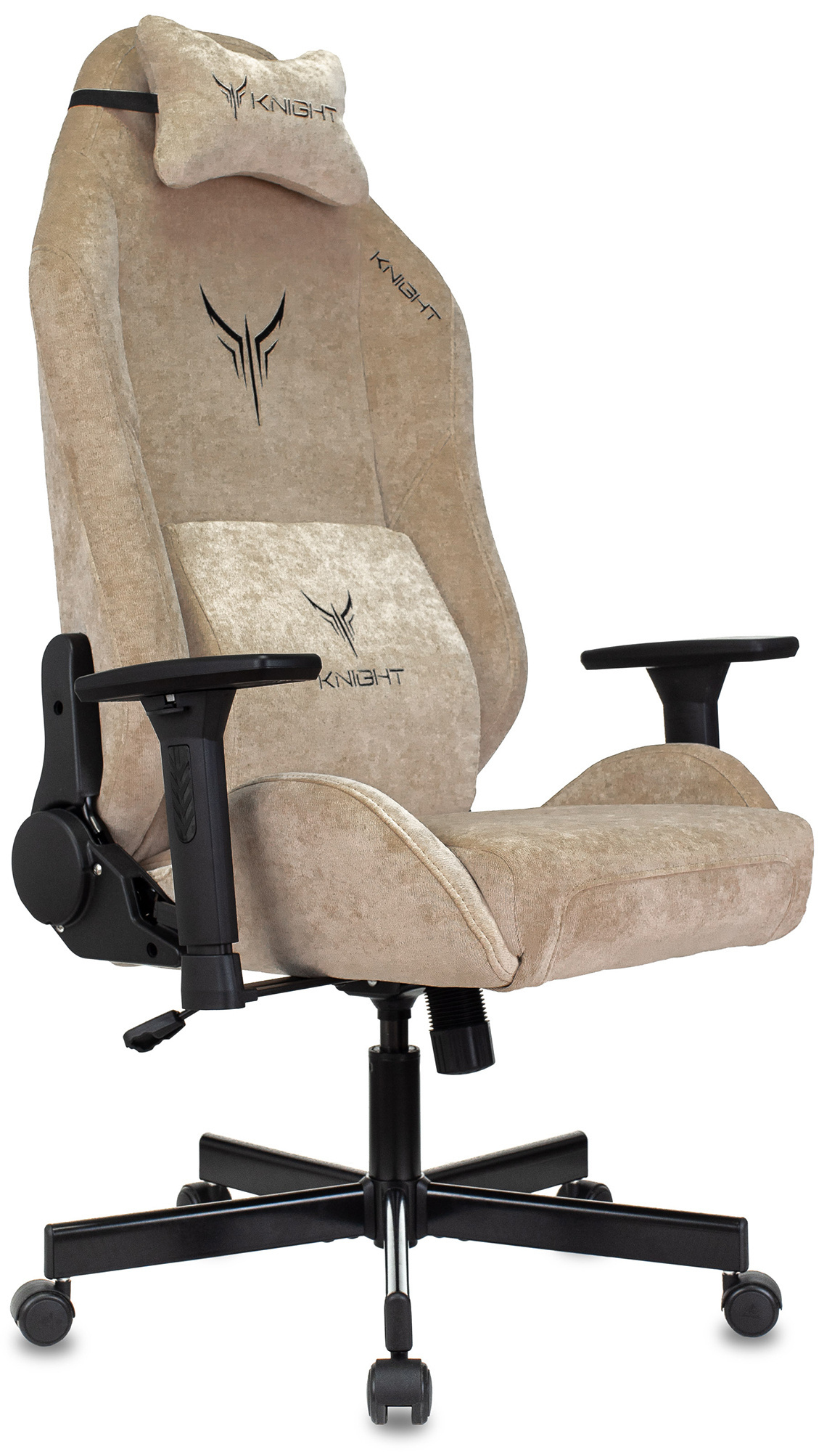 Кресло игровое Knight N1 Fabric бежевый Light-21