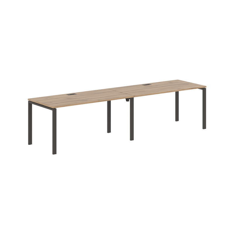 Стол 2-х местный EUWST 3180 Дуб Денвер светлый/Мокко 3126х800х750 EDIS	