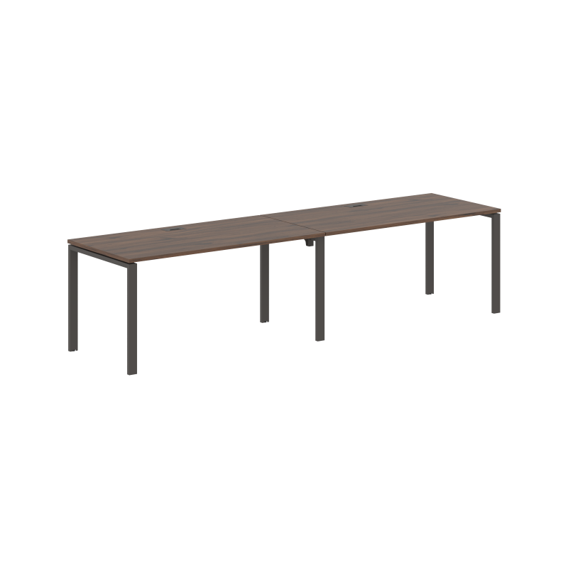 Стол 2-х местный EUWST 3180 Дуб Денвер тёмный/Мокко 3126х800х750 EDIS