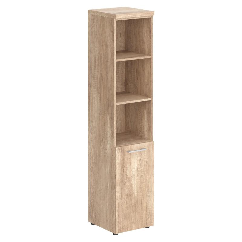 Шкаф колонка с глухой малой дверью и топом THC 42.5(R) дуб Каньон Z 432х450х1968 TORR-Z