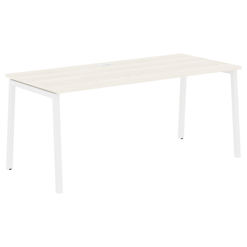Стол прямой ELST 1780 Ясень Траун/Белый 1760х800х750 EDIS