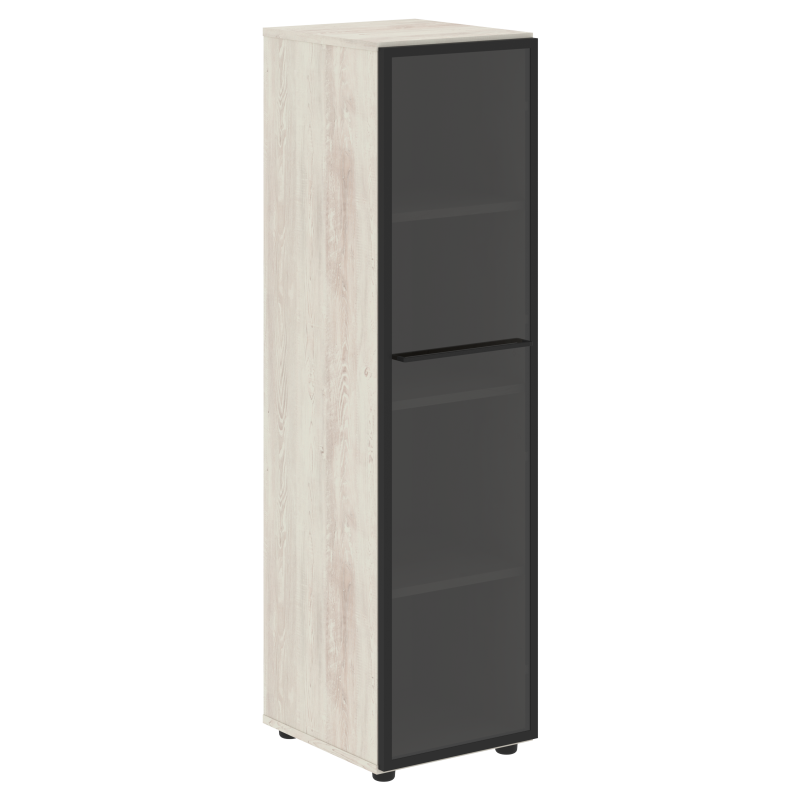 Шкаф колонка со стеклянной дверью LMC 40.2(R) Сосна Эдмонт 400х430х1517 LOFTIS