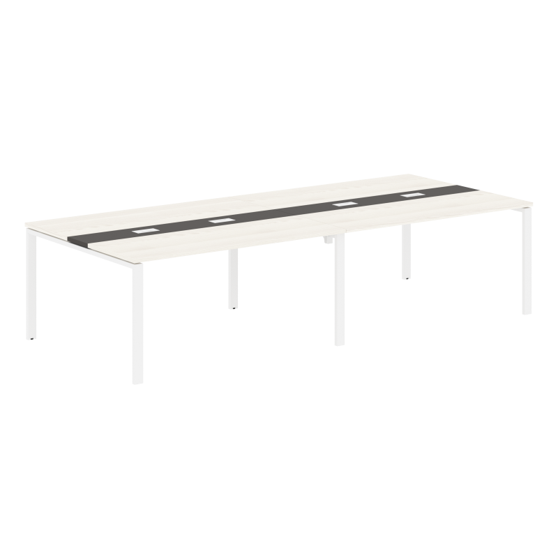 Конференц стол EUCT 3114 Ясень Траун/Мокко/Белый 3132х1346х750 EDIS