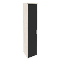 Onix Шкаф высокий узкий левый O.SU-1.10 R (L) black Денвер Светлый/Стекло Black 400*420*1977