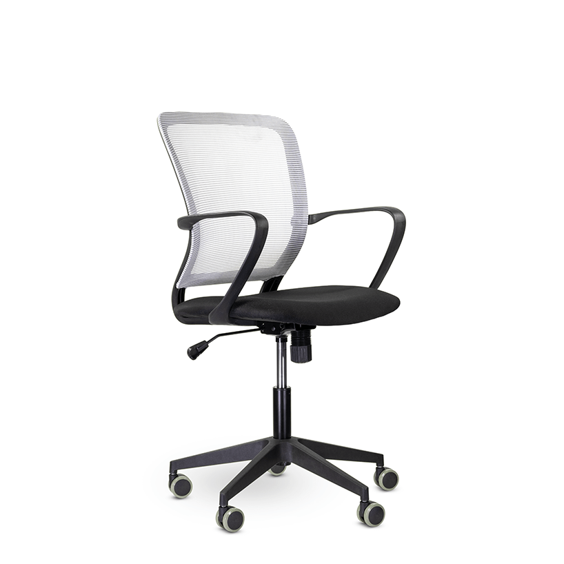 Кресло офисное М-806 Хэнди/Handy blackPL Ср JD-09/D26-28 (серый/черный)