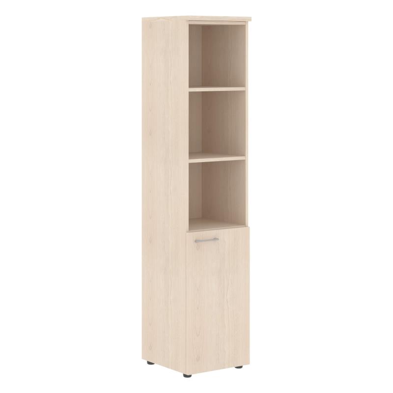 Шкаф колонка с глухой малой дверью (L) и топом XHC 42.5(L) Бук Тиара 432х432х1955 XTEN