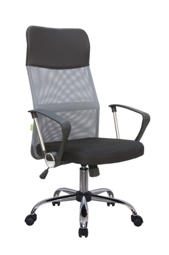 Кресло руководителя Riva Chair Smart RCH 8074 Серый/Черный