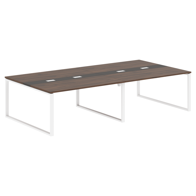 Конференц стол EQCT 3116 Дуб Денвер темный/Мокко/Белый 3126х1606х750 EDIS