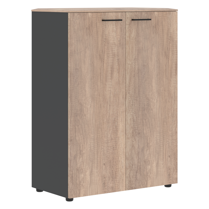 Шкаф с глухими дверьми и топом JMC 85.1 Дуб Каньон/Антрацит 856х452х1184 JAY