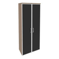 Onix Шкаф высокий широкий O.ST-1.10 R black Дуб Аризона/Стекло Black 800*420*1977
