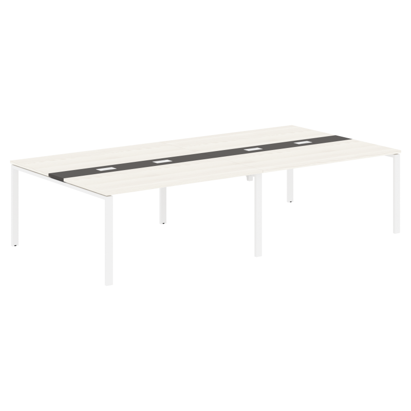 Конференц стол EUCT 3116 Ясень Траун/Мокко/Белый 3126х1606х750 EDIS