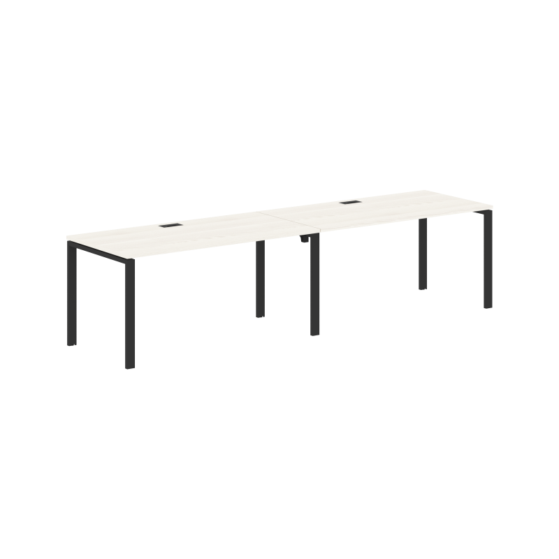Стол 2-х местный EUWST 3180 Ясень Траун/Черный 3126х800х750 EDIS