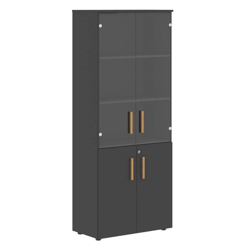 Шкаф комбинированный FHC 80.2(Z) Черный графит/Черный графит 802х429х1983 FORTA