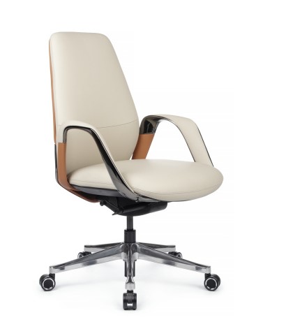 Кресло руководителя RV Design Napoli-M YZPN-YR021 Бежевый/Кэмел