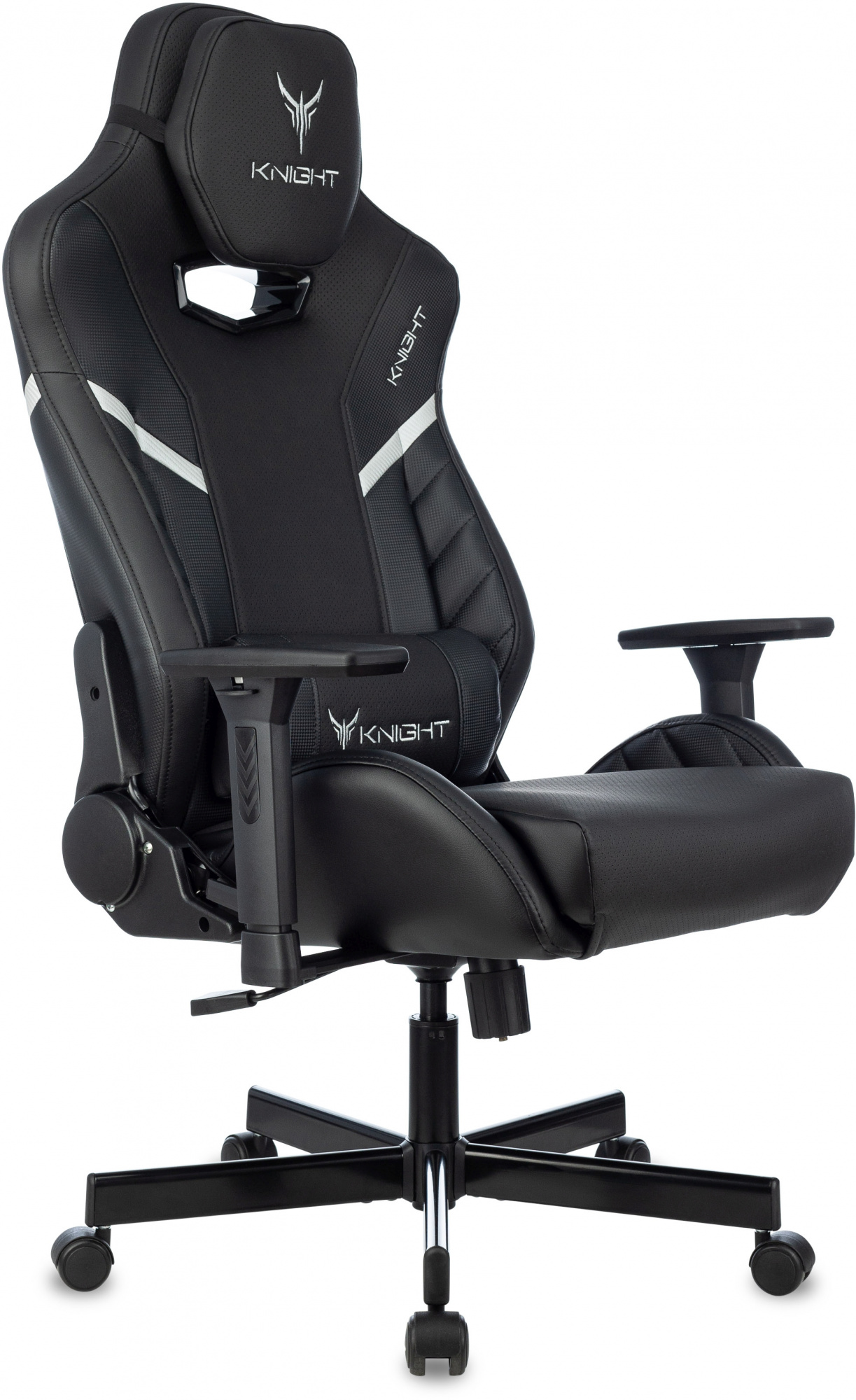 Кресло игровое Knight Thunder 5X черный эко.кожа