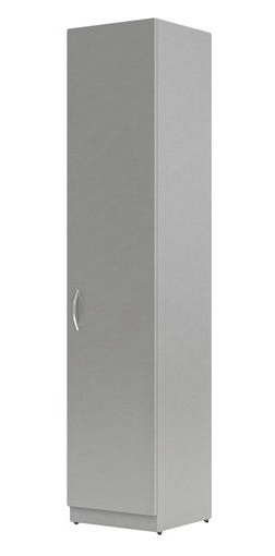 Шкаф колонка с глухой дверью SR-5U.1(L) Серый 386х375х1815 SIMPLE