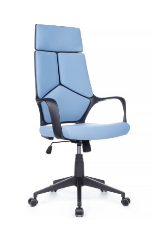 Кресло руководителя Riva Chair Iq Rv RCH 8989 Черный пластик/Синий