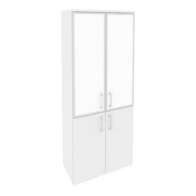 Onix Шкаф высокий широкий O.ST-1.2 R white Белый Бриллиант/Стекло White 800*420*1977